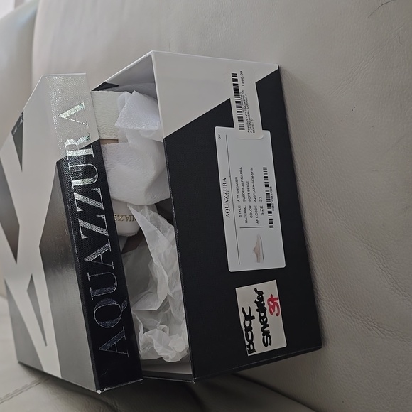 Aquazzura sneakers, size 37, soft beige - Picture 4 of 4